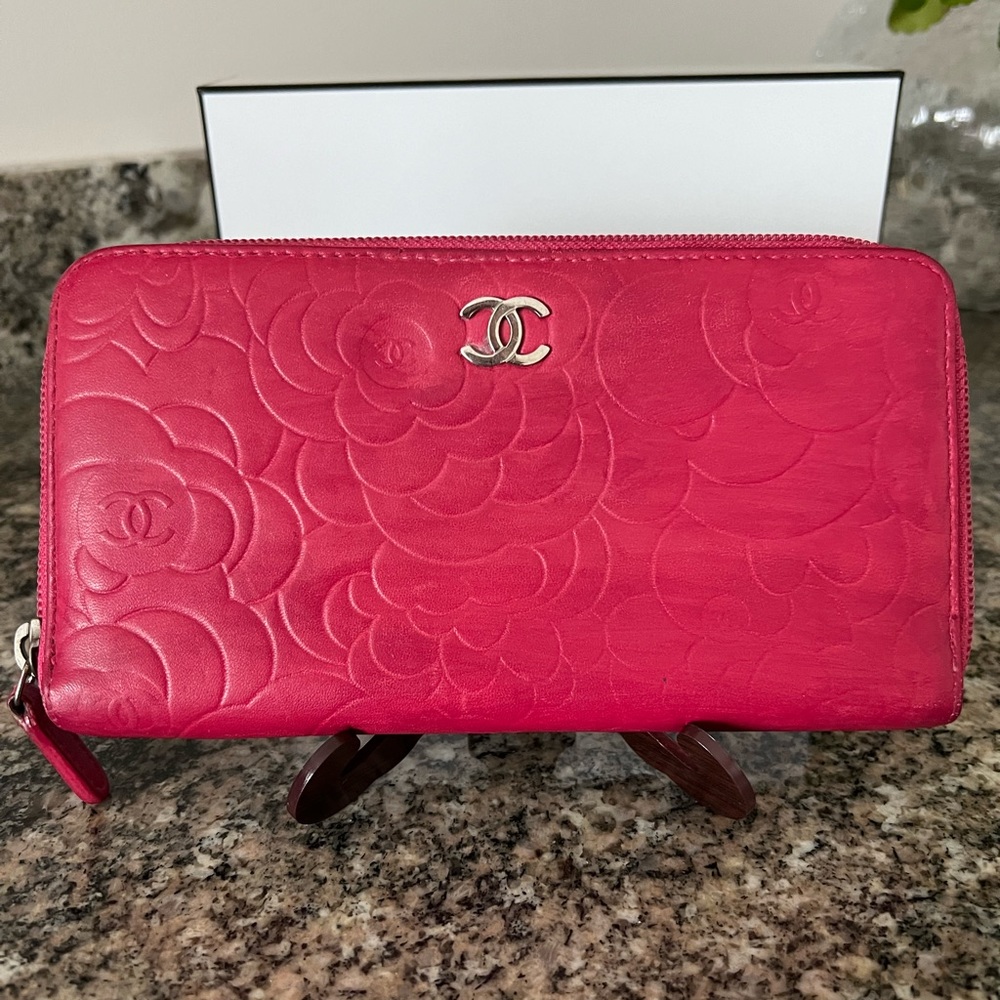 Chanel Pink Camilla Leather Wallet